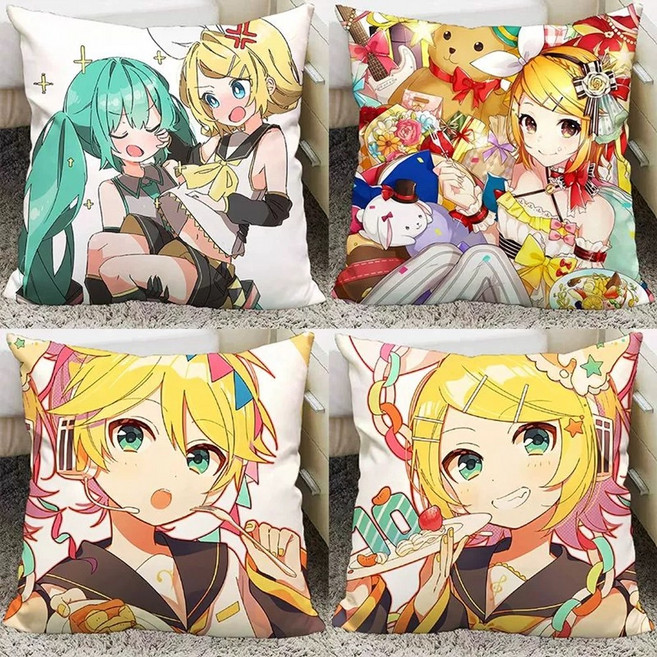 38종 프세카 카가미네린 카가미네렌 사각쿠션 다키마쿠라 쿠션 베개 누이 일러 산리오 콜라보 인형 그림 짤 하츠네미쿠 프로세카 프로젝트세카이 린렌 카가미네린렌 굿즈 아크릴 포스터, 35x35센티, 옵션18