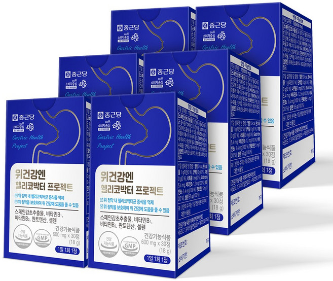 종근당 위건강 스페인 감초추출물, 30회분, 6개