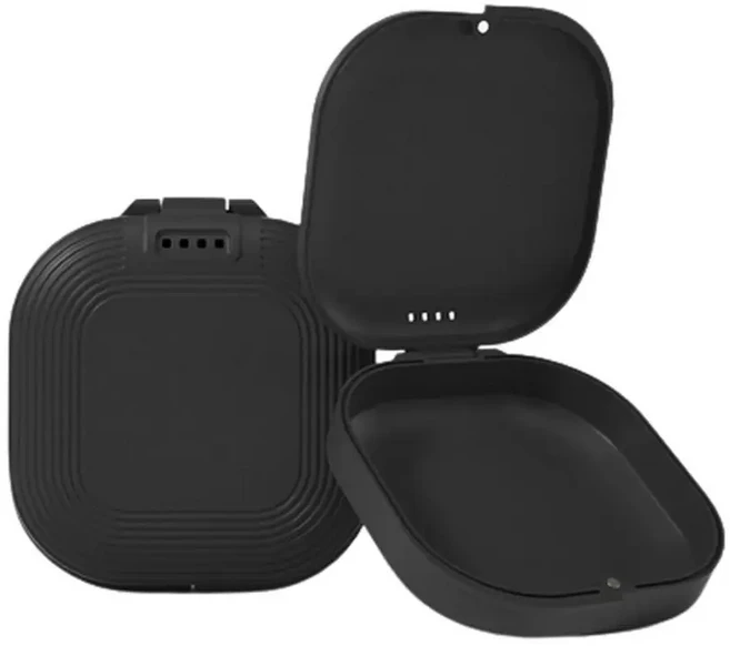 보호 플라스틱 환기 가짜 치아 컨테이너 사무실 틀니 상자 케이스 교정기, 01 black