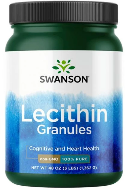 Swanson 레시틴 과립 100% 순수 비 GMO 레시틴 뇌 심장 신경계 지원 보조제 48온스(3파운드)(1 362g) 과립, 1개 - 쿠팡