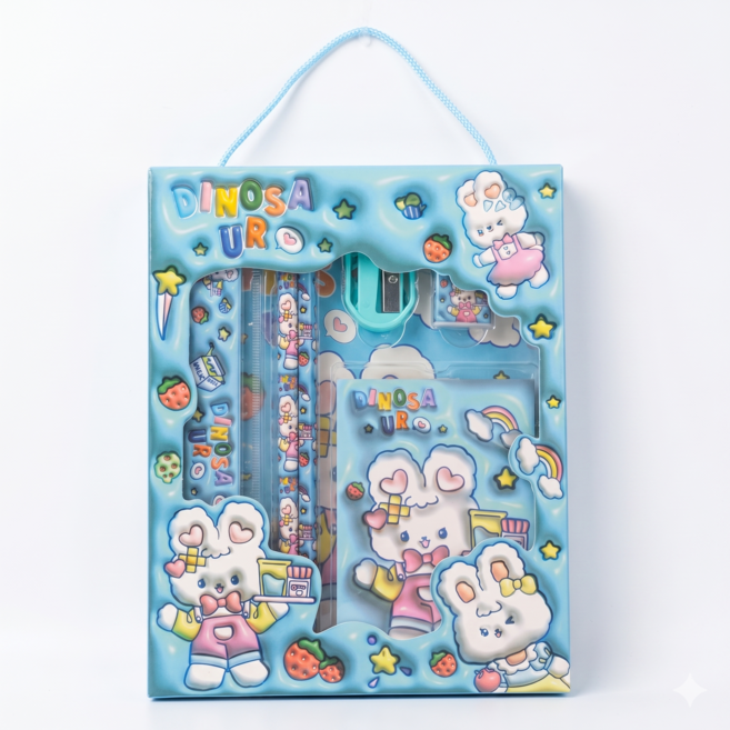 문구 세트, 1개, 토끼