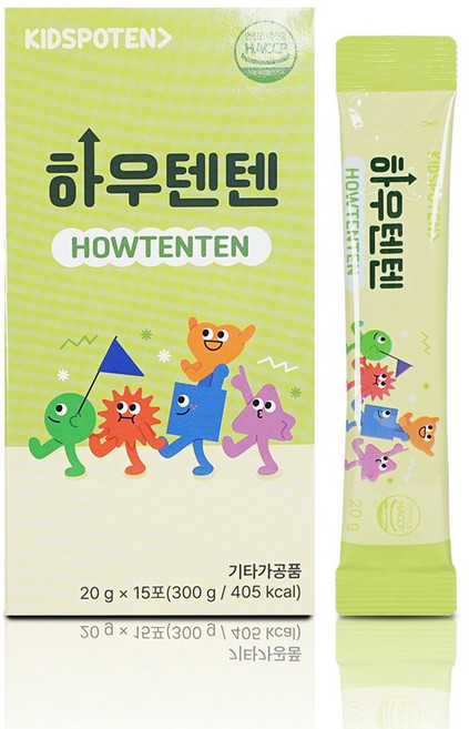 하우텐텐 성인 아이 고함량 키즈포텐 성장기 영양제 20g X 15포, 1개, 15정