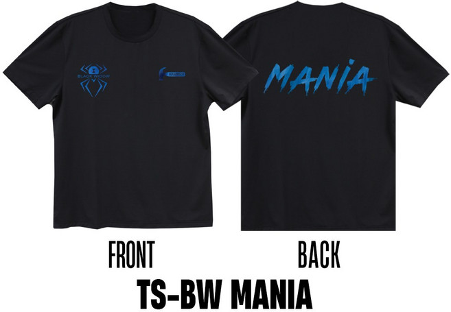 해피볼 - 햄머 블랙 위도우 매니아 라운드 티셔츠 남녀공용