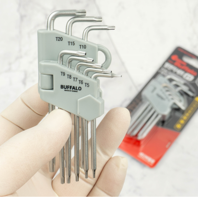 대만산 홀타입별렌치 세트 8PCS ( T5 T6 T7 T8 T9 T10 T15 T20), 세신 별렌치 8PCS (STLSS-8)