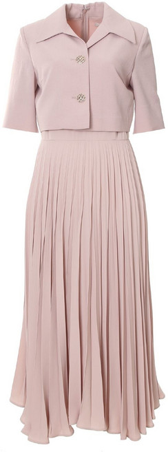 [국내백화점] 지고트 크롭 재킷 레이어 플리츠 원피스 레이어드원피스 플리츠드레스