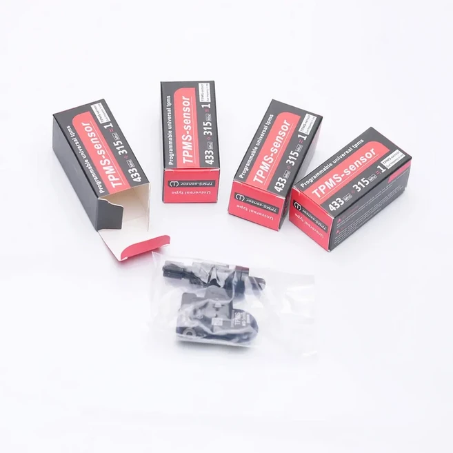프로그래밍 가능한 TPMS 센서 2 in 1 433MHz+315MHz TS501 TS508 TS601 TS608 ITS600E MK808TS MK808S-TS M, 01 4 pcs black valve