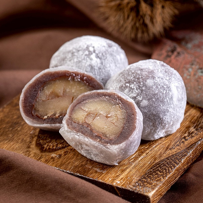 [NEW] 일본 밤 모찌 다이후쿠 220g (4개입) 일본 79년 전통 수제 밤 화과자, 1개