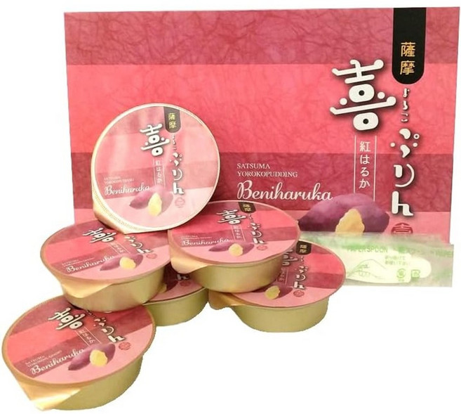일본푸딩 고구마 푸딩 요로코푸린 6개 베니하루카 꿀고구마, 1세트