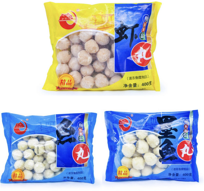 가리봉상회 새우볼+피쉬볼+갑오징어볼 3가지 합400g식, 1세트, 1.2kg