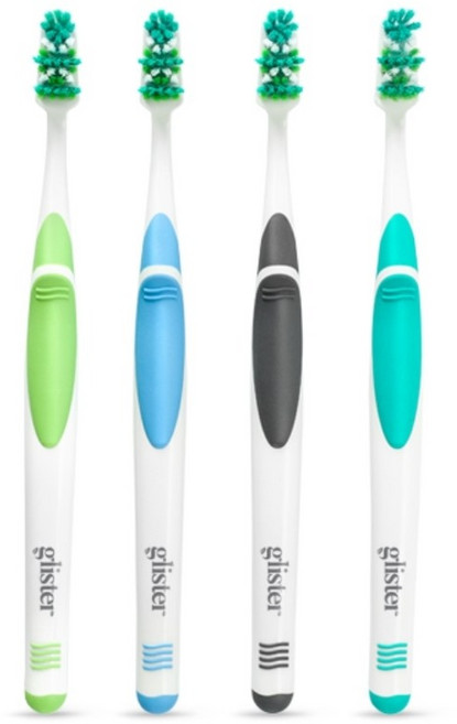 암웨이 글리스터 NEW 멀티액션 성인칫솔, 1개, 4개입