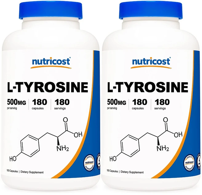 뉴트리코스트 L-티로신 500mg 캡슐, 180정, 2개 - 쿠팡