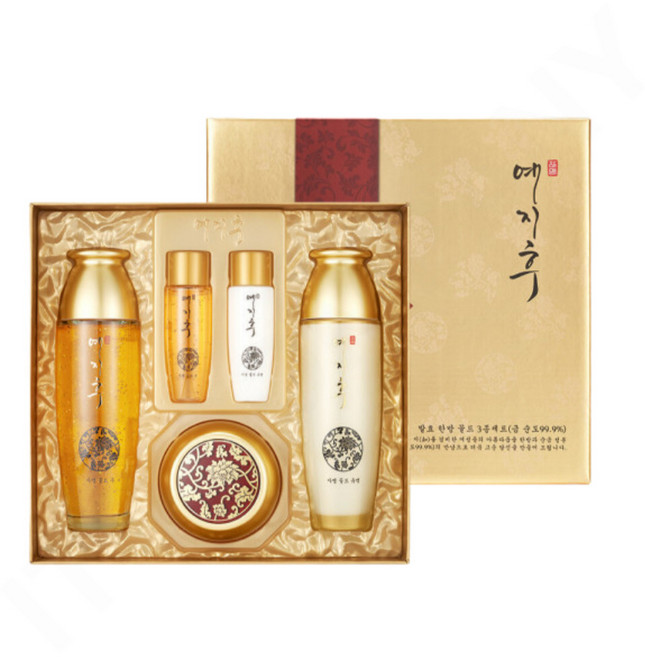 한방골드 여성3종세트 스킨로션크림 기초화장품세트 스킨케어 주름개선 수분공급, 1개