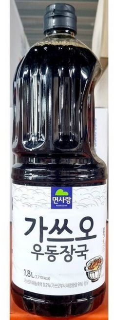 가쓰오 우동 장국 면사랑 X6/오뎅 다시 소스 액상 스프 대용량 식당용 업소용 식자재 농축액 원액 어, 1개, 1.8L