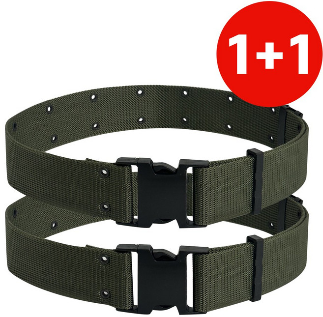 폭넓은 1+1 밀리터리 원터치 작업벨트 요대 군용벨트