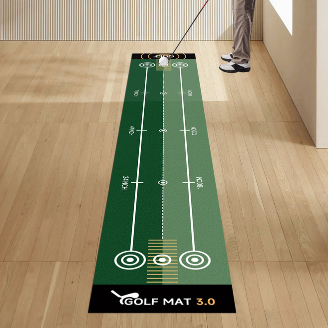 골프 퍼팅 카펫 50X300cm 골프 매트 경량 골프 훈련 패드 휴대용 퍼터 연습 실내 야외 골프 스포츠, 1개, GREEN