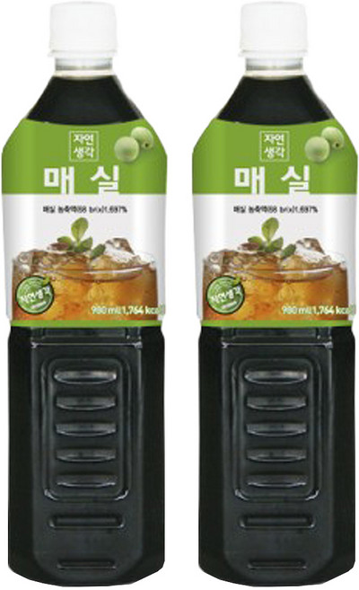 희창 자연생각 매실차 원액 980ml x 2병, 2개