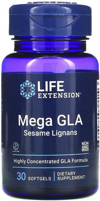 라이프익스텐션 메가 GLA 세서미 리그난 소프트젤, 30정, 1개