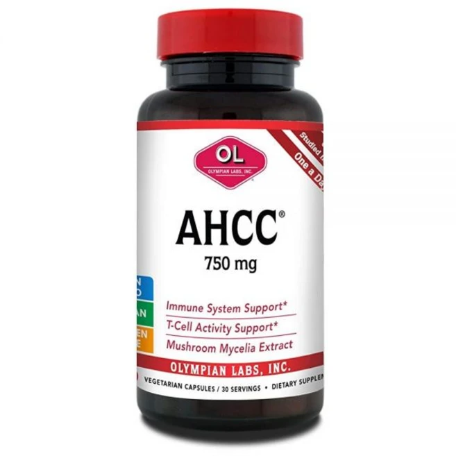Olympian Labs 프리미엄 AHCC 보충제 캡슐 당 750mg 30정 1개 - 쿠팡