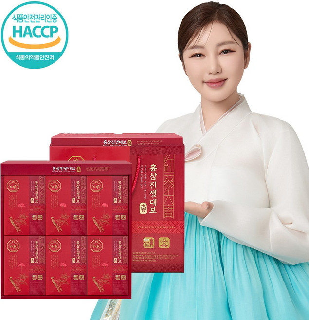 휴럼 홍삼진생대보 홍삼파우치, 1개, 24회분