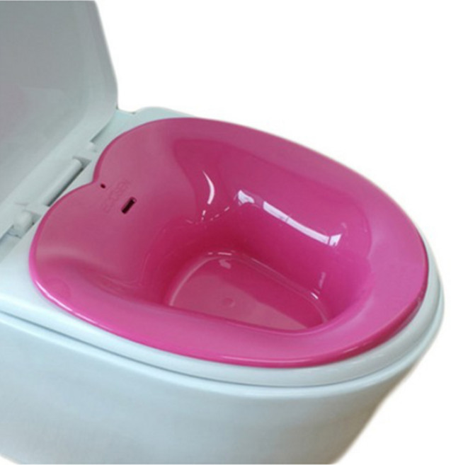 에코센 가정용 좌욕기 최고급용 치질 변기 임산부 국내산 실리콘 좌욕대야 핑크, 1개