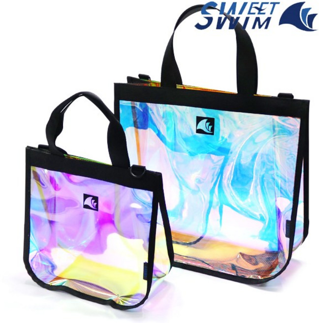 STS-1910 스윗스윔 홀로그램 라운드 미니로고 가방, 라운드 미니로고-M 중