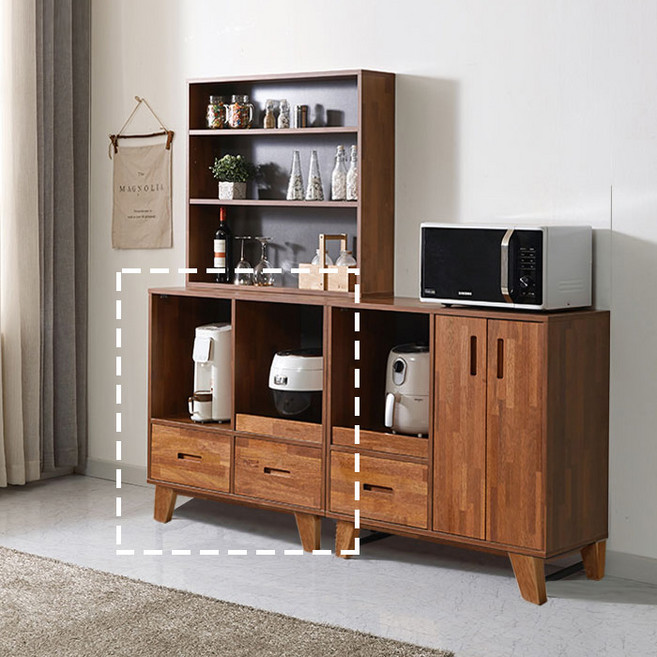 엘린까사 LPM 주방 하부장 서랍장, 네츄럴