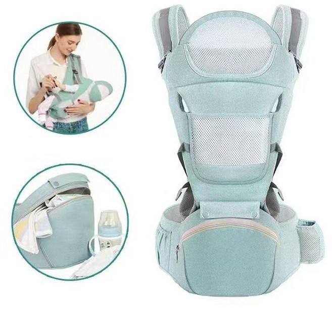 디아코니아 사계절 신생아 올인원 힙시트 아기띠 통풍 허리보호 G404, 그린