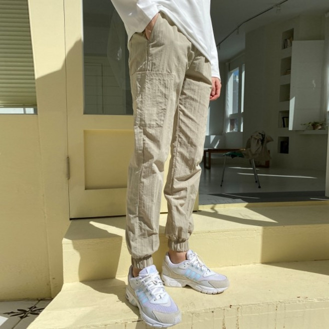 더맨쉽 더맨쉽 발수코팅 바스락 나일론 타슬란 트레이닝 포켓조거팬츠