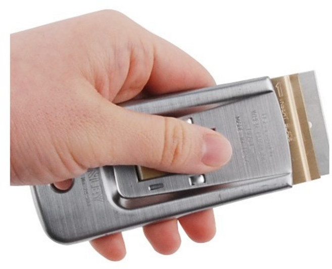 스크래퍼 와사다 헤라 해라 껌칼 공구 수공구 수작업 밀칼 피스카 이물질 제거 스티커, 1개