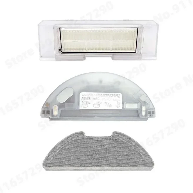 XiaoMi Mi Robot Vacuum-Mop 2 Lite Pro MJSTL BHR5044EU 액세서리 용 물 탱크 먼지 상자 천 예비 부품, 09 Set 1