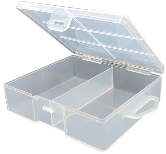 건전지보관함 케이스 AA(24개) 보관용 휴대용 건전지보관케이스, 1개, 반투명