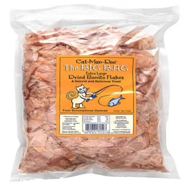 Cat-Man-Doo 더 빅 백 반려묘용 건조 생선 플레이크 엑스트라 라지 114g(4oz) - 쿠팡