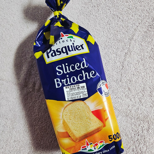 [트레이더스] 파스키에 슬라이스 브리오슈 식빵 (해동), 500g, 2개