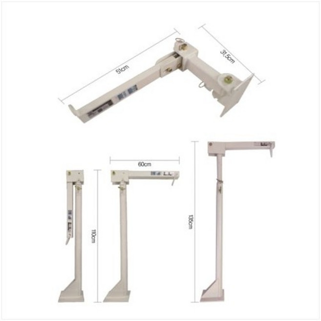 국산 완강기 지지대 1절 2절 벽부용 피난사다리 거치대 소방안전용품 인증, 2절[구형], 1개