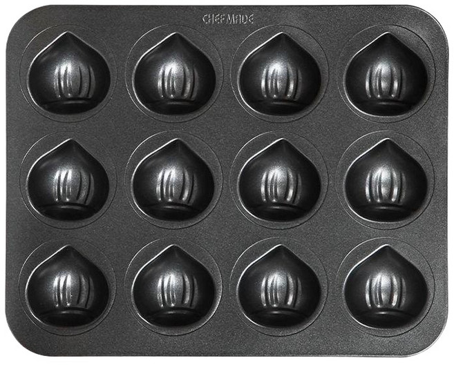 밤마들렌틀 도토리 모양 밤틀 밤팬 쉐프메이드 논스틱 WK9876-12 논스틱 바게트 케이크 틀