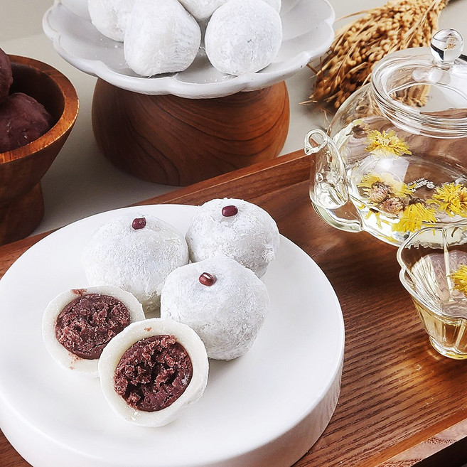 한입백미찹쌀떡 10개입 전통떡 개별포장 찹쌀떡 수능 합격 수험생 선물 선물세트 떡집 떡맛집 굳지않는떡 단팥, 한입 백미 찹쌀떡 10개입 개별포장