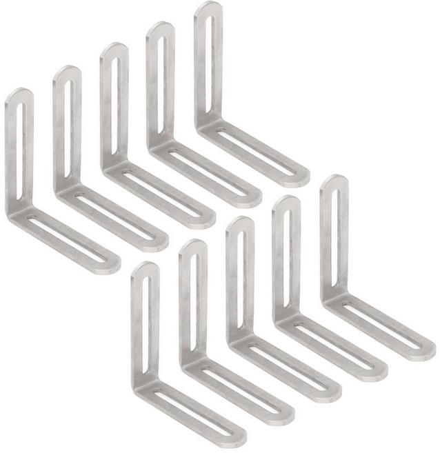 아이베란다 스텐 두꺼운 꺽쇠 연결철물 브라켓 3T, 10개