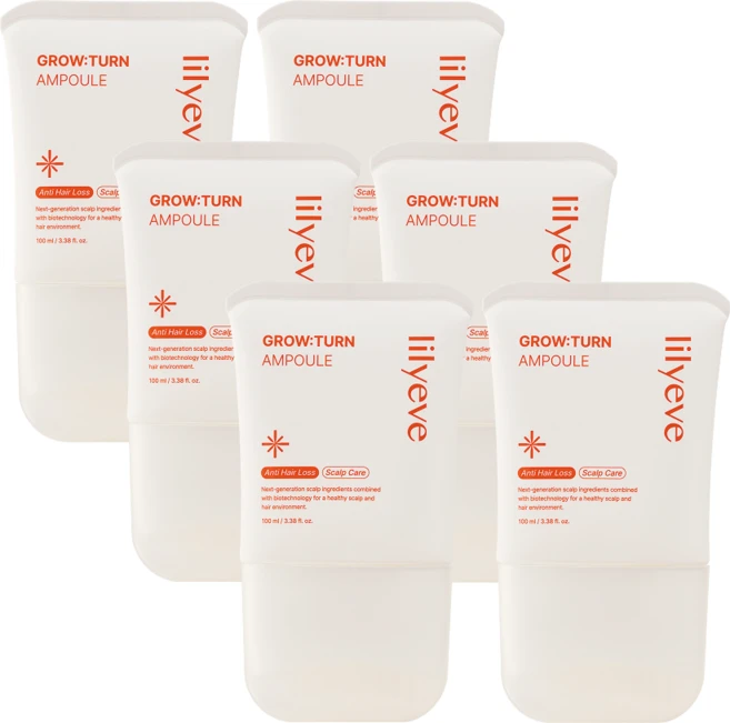 릴리이브 그로우턴 여성 탈모완화 엑소좀 앰플, 100ml, 6개 - 쿠팡