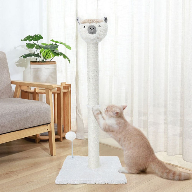 고양이 멍냥이랑 수직 스크래쳐 알파카 css+554we