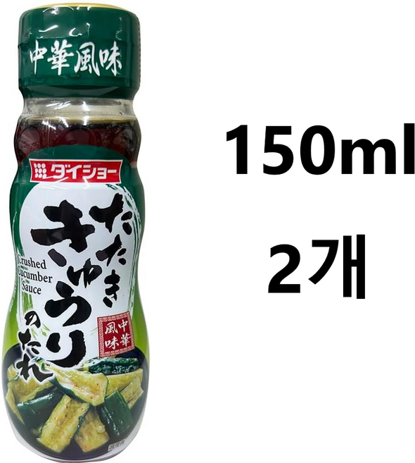 다이쇼 맛있게 썰어 오이용 양념장 150g x 2개입 일본 오이무침, 2개