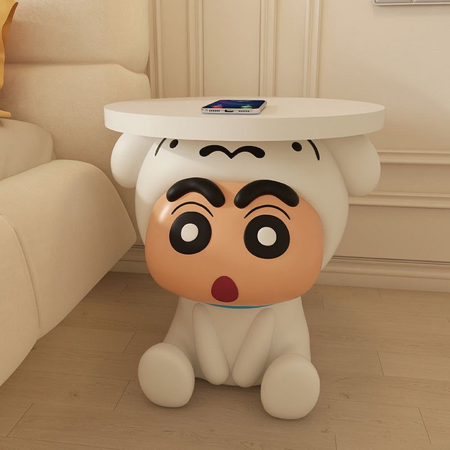 흰둥이 짱구 쇼파 사이드테이블 협탁, 흰둥이짱구