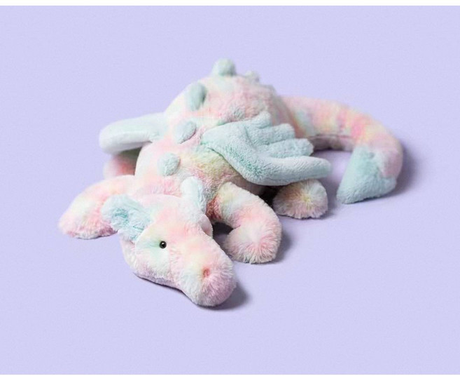 Jellycat 棉花糖龍 彩虹龍 Lazulia Dragon 50CM 附防塵袋, 圖片, 1個