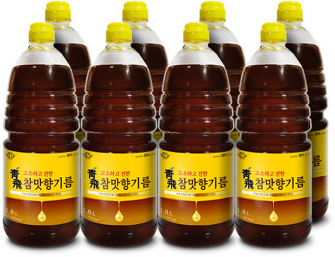 청비 참맛향기름 (1.8L/8병), 8개, 1.8L