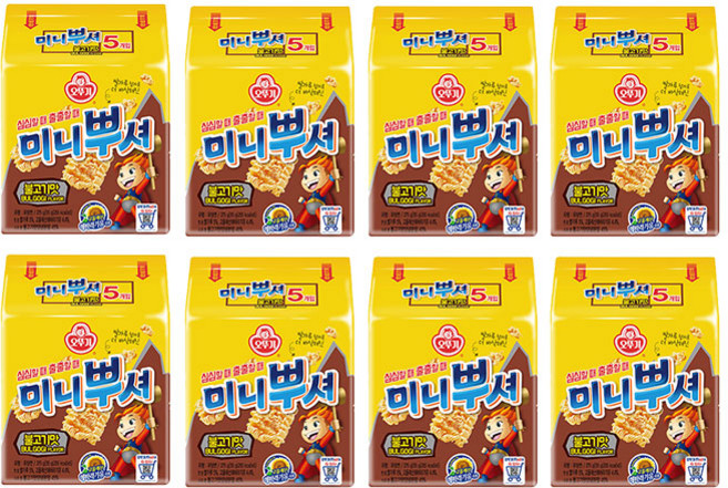 오뚜기 미니뿌셔 불고기맛, 55g, 40개