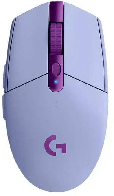 기존 Logitech G304 Ligthspeed 무선 게임용 마우스 Hero 12K 센서 12000DPI 프로그래밍 가능한 버튼 6, 04 보라색