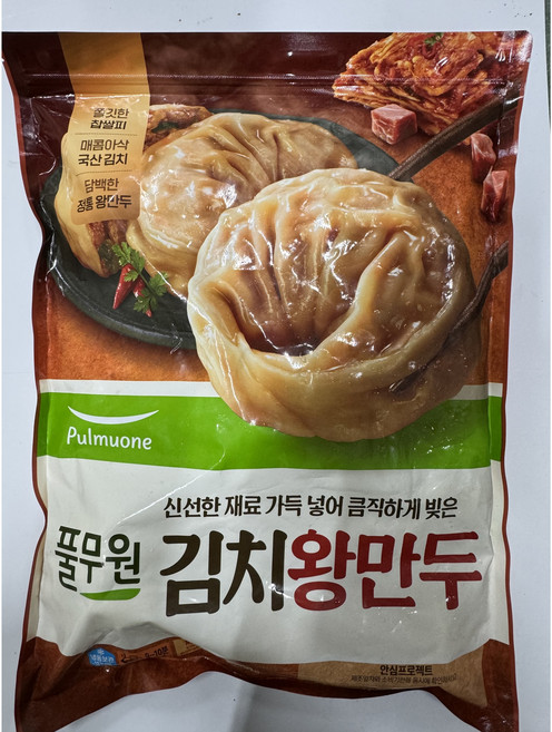 풀무원 김치왕만두 1.4kg, 3개