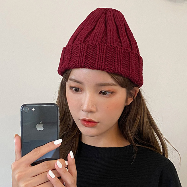 동대문모자 골지 니트 겨울 비니 롱 숏 털모자 방한