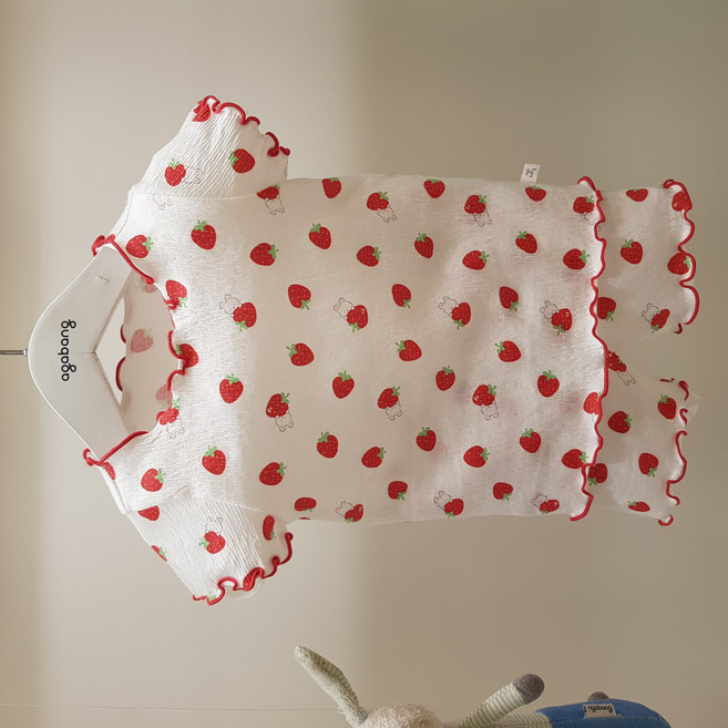 아가방 여름 베이비페어 유아 반소매 반바지 상하세트 / 등땀방지 유아 반팔 실내복 여름 쭈글이 슬림핏 / 뛰어도 쿨 앉아도 쿨 어린이집 놀이복/ 백일복부터 4세