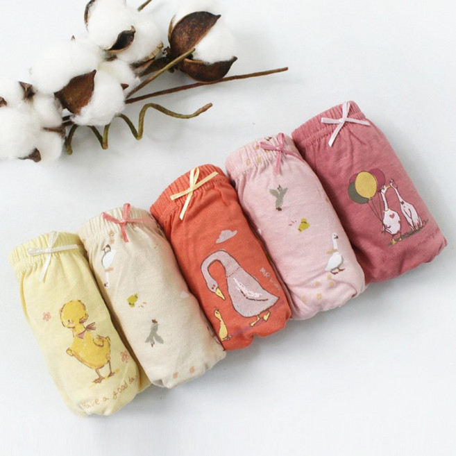 엠알키즈 여아 삼각 순면팬티 세트 KW528