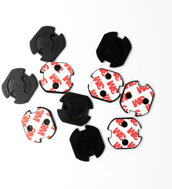 코쿤) 회전형 콘센트 안전커버 10개입, 블랙, 1세트